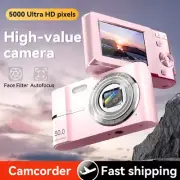 50MP Ultra HD Digital Camera 2.4 Inch IPS Screen 16X Zoom Video Photo Anti-Shake