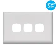 HPM Excel 3 Gang Light Switch White Cover