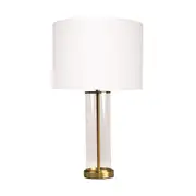 CAFE LIGHTING East Side Table Lamp - Brass with White Shade