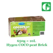 HY-GEN COCO Peat Medium Brick 650g Soil Low Salt PH Stable