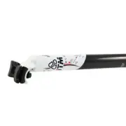 ITM ALUTECH 7075 AL + 3K Carbon Wrapped White Seatpost , 31.6 X 350mm