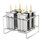 Stainless Steel Molds Pop Lolly Popsicle Ice Cream Stick Holder Mold 100 Sticks