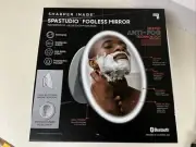 Sharper Image LED Fogless Mirror and Bluetooth Speaker - White