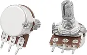 Aexit 2 (Control electrical) Pcs B10K 10k Ohm Linear Rotary Shaft Audio (33ry358qf737) Taper Potentiometers