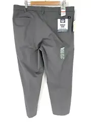 Dockers Workday Straight Fit Khaki Pants Mens 40x30 Grey Wrinkle-Free Comfort