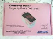 CONCORD FINGERTIP PULSE OXIMETER-PINK COLOR-MONITOR BLOOD OXYGEN & PULSE RATE