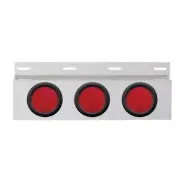 United Pacific 10641 Mud Flap Hanger Mud Flap Plate, Top, Stainless, With