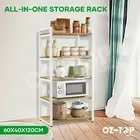 5 Tier Kitchen Storage Shelf Microwave Oven Stand Industrial Kitchen Bakers Rack