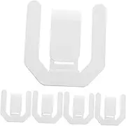 ULTECHNOVO 5pcs No Punch Wall Mounted Slipper Rack Reusable Adhesive Hooks for Bathroom Shoe Hanger Versatile Storage for Slippers and