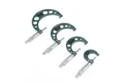 4pcs 0-100mm Outside Micrometer Machinist Tool Set Carbide 0.01m