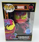 Funko Pop Black Light Carnage Marvel Tendrils Funko Shop Exclusive 678 Grail