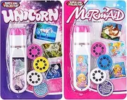 Georgie Porgy Children Projector Toys Educational Science Set Wall Ceiling Tent Torch (Unicorn + Mermaid)