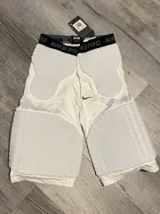 NEW Nike Pro Combat Ball Padded Compression Shorts Mens 3XL White