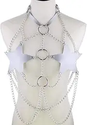 [Generic] Punk style Belt Body Chain Chest Strap Shoulder Strap Choker Strap Body jewelry cosspace Accessories for women and girls