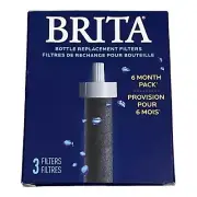 Brita Bottle Replacement Filters 3 Filters Pack Sealed