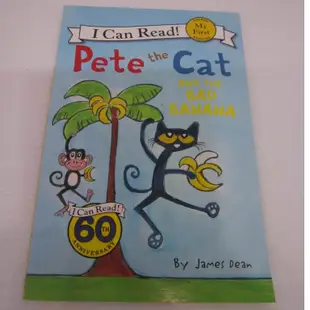 「二手書」I Can Read Pete the Cat and the bad banana 英文讀本 Dean