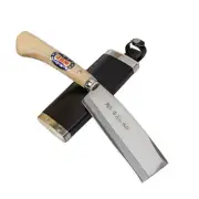 "AZUMASYUSAKU Shirogami Steel Polished Hatchet 165mm Right Hander with Case