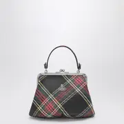 [Vivienne Westwood] Black Granny bag with tartan pattern One size Multicolor
