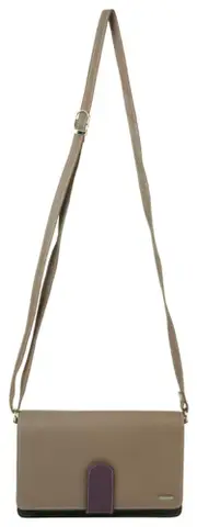 Franco Bonini - 481A Leather Organised Handbag/Wallet - Stone/Multi