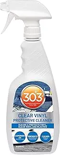 303® Marine Clear Vinyl Protective Cleaner - Cleans and Protects Vinyl, Clear Vinyl, and Plastics, Provides Superior UV Protection, Prevents Yellowing and Cracking, (30215) 473 ml