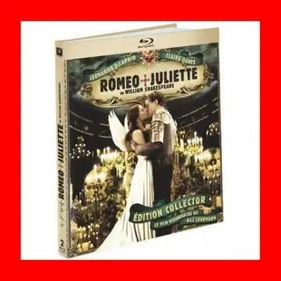 【BD藍光】羅密歐與茱麗葉：BD+DVD雙碟書本限定版(台灣繁中字幕)Romeo+Juliet鐵達尼號 神鬼獵人 主角