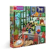 eeBoo 1000 Pc Puzzle – Green Kitchen Kids Puzzle Family Puzzle 05026