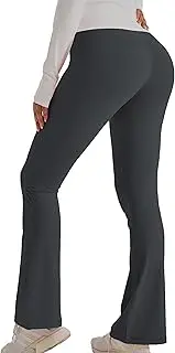 [HOW'ON] Womens Flare Leggings Yoga Pants High Waisted Tummy Control Bell Bottom Leggings