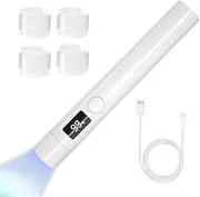 Gel Nails Handheld Uv Light - Rechargeable USB Nail Dryer | Small Handheld UV Nail Lamp, LED Display Gel Flashlight, LED UV Light for Gel Nails, Nail Lamp for Nail Gel Polish Curing