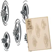 Reusable PLASTIC Wall STENCIL Template / 17.7"x25.6" or 25.6"x37.4" / WATER LILY