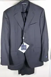Canali Classic Fit Wool Suit Size 48 / 38 Brand New Gray