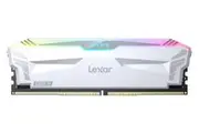 Lexar LD5EU016G-R6400GDWA Ares U-DIMM DDR5 6400 32GB Kit (16GB*2),with heatsink and RGB lighting, White, dual pack