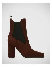 [Wittner] Haze Suede Ankle Leather Boots in Brown