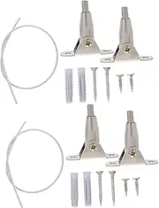 SWOOMEY Stainless Steel Iron Furniture Wall Anchor Sets Bookshelf Cabinet Safety Straps Proofing Kit