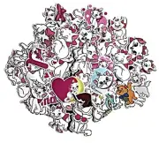 Aristocrats Marie Themed Set of 56 Assorted Stickers Decal Set