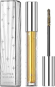 Sparkly Mascara | Smudge-Proof Volumizing & Curling Mascara | Womens Lasting Thickening Mascara Natural Shimmer Makeup for Concert Party