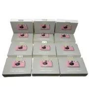 Lot 12 Heyday Neon Smiley One-Time-Use Camera, 17 Color Photos Glows In The Dark