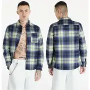 NWT A.P.C. Surchemise Trek Long Sleeve Button-Up Overshirt Dark Navy Mens Size M