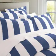 Oxford Stripe Quilt Cover set Queen