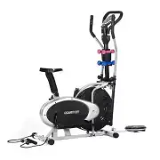 NNEDSZ 6-in-1 Elliptical Cross Trainer Bike with Weights and Twist Disc