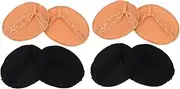 IWOWHERO 4 Pairs Lace Half Insoles Slip High Heel Cushions Foot Pads for Comfort Relief Durable Lightweight Design for High Heels Fashion Shoes