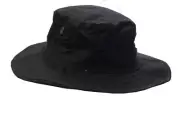 Black Boonie Wide Brim Hat 100% Cotton Breathable S-XL