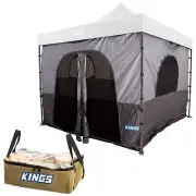 Adventure Kings Gazebo Tent Camping Outdoor + Clear Top Canvas Bag Storage 4WD