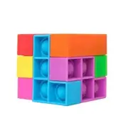 Colorlizard Pop It Fidget Toy, Puzzle Sensory Toys Rainbow Poppers,Stress Relief