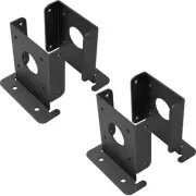 4x4 Adjustable Wood Fence Pergola Post Base Brackets - Heavy Duty Black Post ...