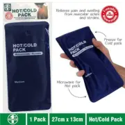 Reusable Gel Hot Cold Ice Pack Esky Fridge Freezer Sports Medium Blue Microwave