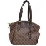 【二手名牌BRAND OFF】LOUIS VUITTON LV 路易威登【再降價】棕色 塗層帆布 棋盤格 VERONA MM 手提包 N41118