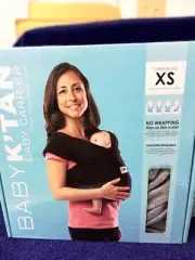 Baby K'tan Baby Wrap Carrier - Pre Wrapped and Simple as 1-2-3, Pillowy Soft,XS
