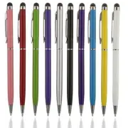 10X 2-in-1 Universal Touch Screen Stylus w/ Ballpoint Pen For Phone Pad Tablet