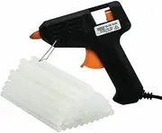 Handy Hardware 10W Hot Glue Gun Plus 2 Packs of 20Pcs Glue Sticks Value Pack
