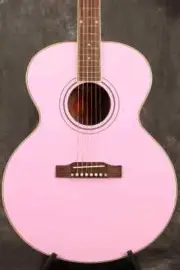 Epiphone / Inspired by Gibson Custom J-180 LS Pink Electric Acoustic Guitar